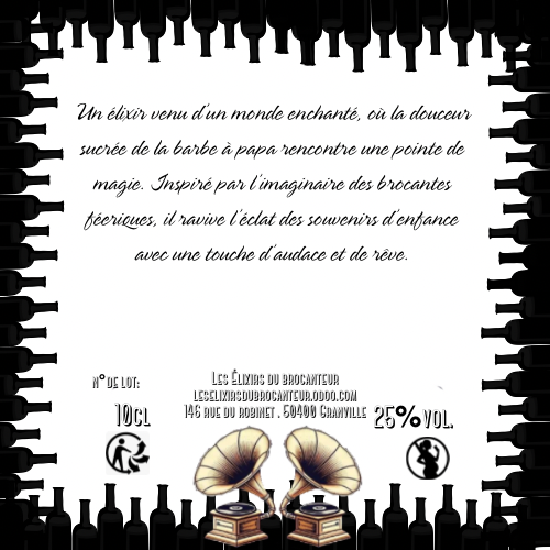 Étiquette brocanteur - shot barbe papa licorne 10cl.webp