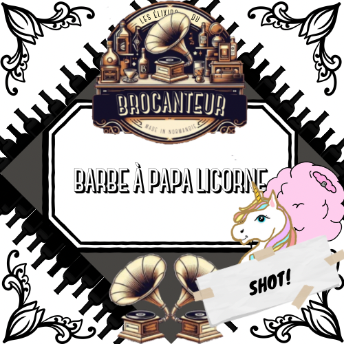 Shot Barbe à papa licorne 10cl